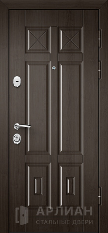 Фото «Дверь для загородного дома с зеркалом и фурнитурой №54»